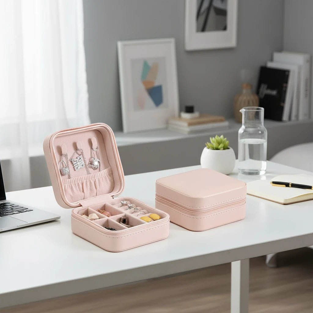 Boite à bijoux Portable - Compacte & Elégante - NananouilleStudioNananouilleStudioNananouilleStudio