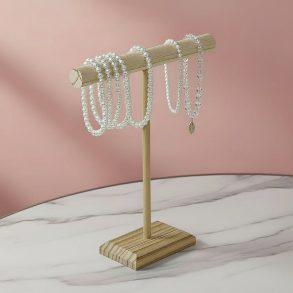 Présentoir à Bijoux en Bois Massif – Support pour Bracelets, Colliers & Bandeaux - NananouilleStudioNananouilleStudioNananouilleStudio