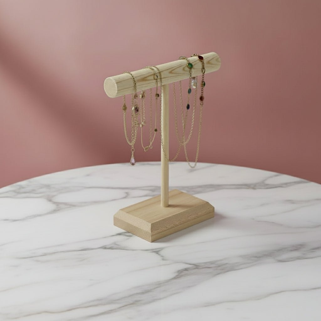 Présentoir à Bijoux en Bois Massif – Support pour Bracelets, Colliers & Bandeaux - NananouilleStudioNananouilleStudioNananouilleStudio